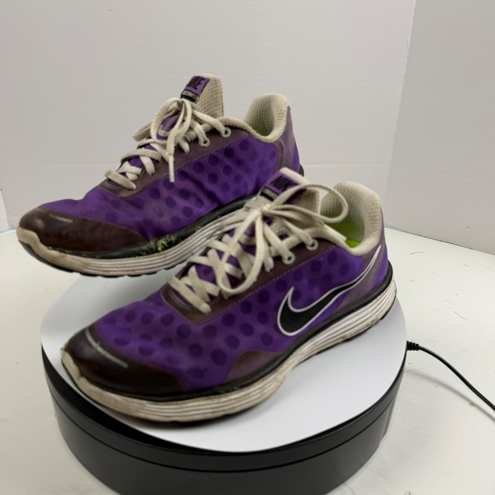 Nike Lunarswift 2 Womens Running Shoes Purple Black Polka Dot 443839-500 Size 8